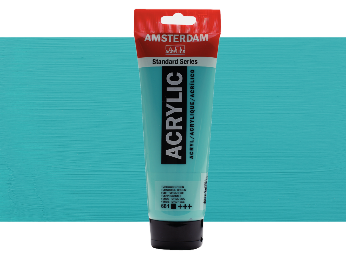 TALENS AMSTERDAM STANDARD ACRYL 250ML 661 TÜRKISGRÜN 1