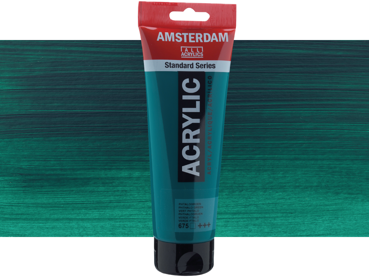 TALENS AMSTERDAM STANDARD ACRYL 250ML 675 PHTALOGRÜN 1