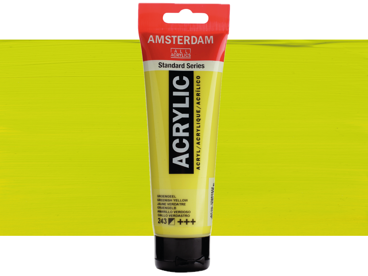 TALENS AMSTERDAM STANDARD ACRYL 120ML 243 GRÜNGELB 1