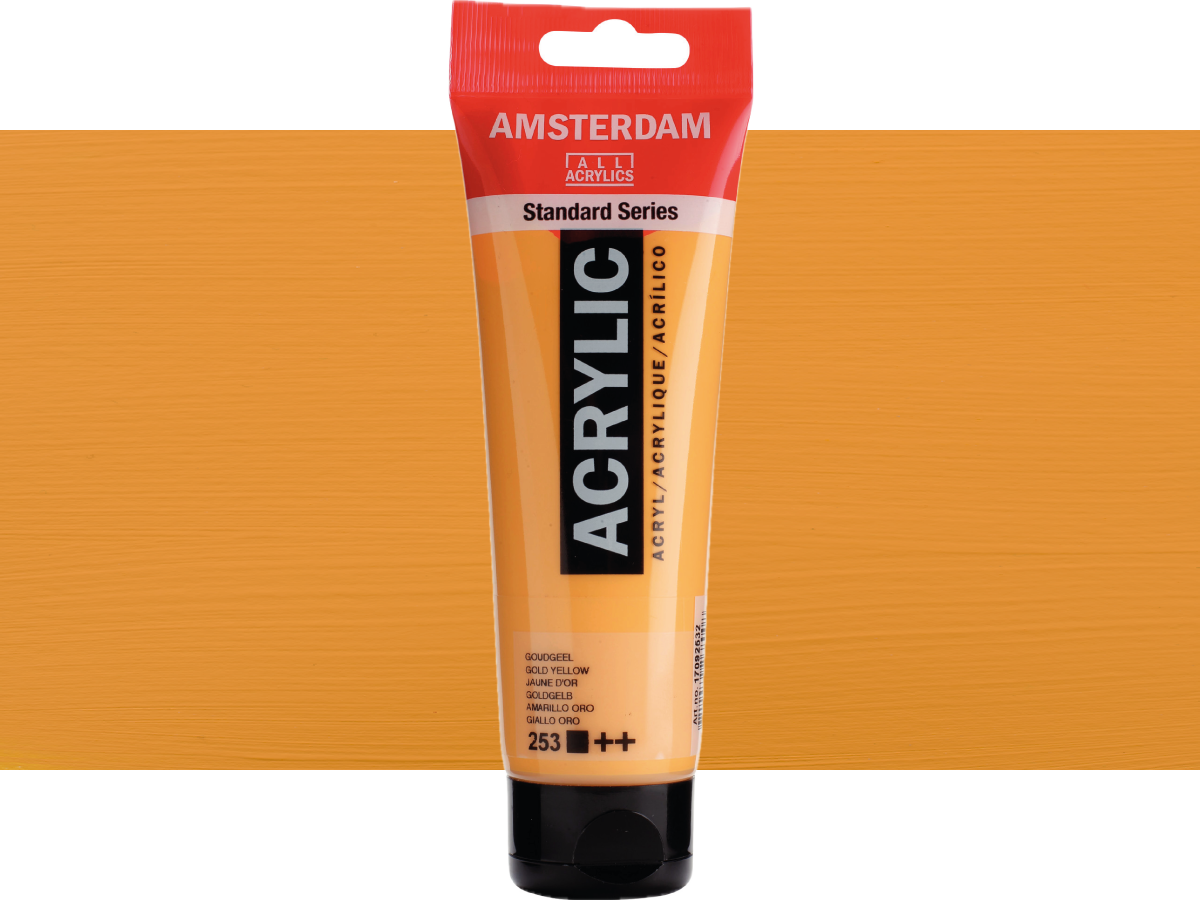 TALENS AMSTERDAM STANDARD ACRYL 120ML 253 GOLDGELB 1