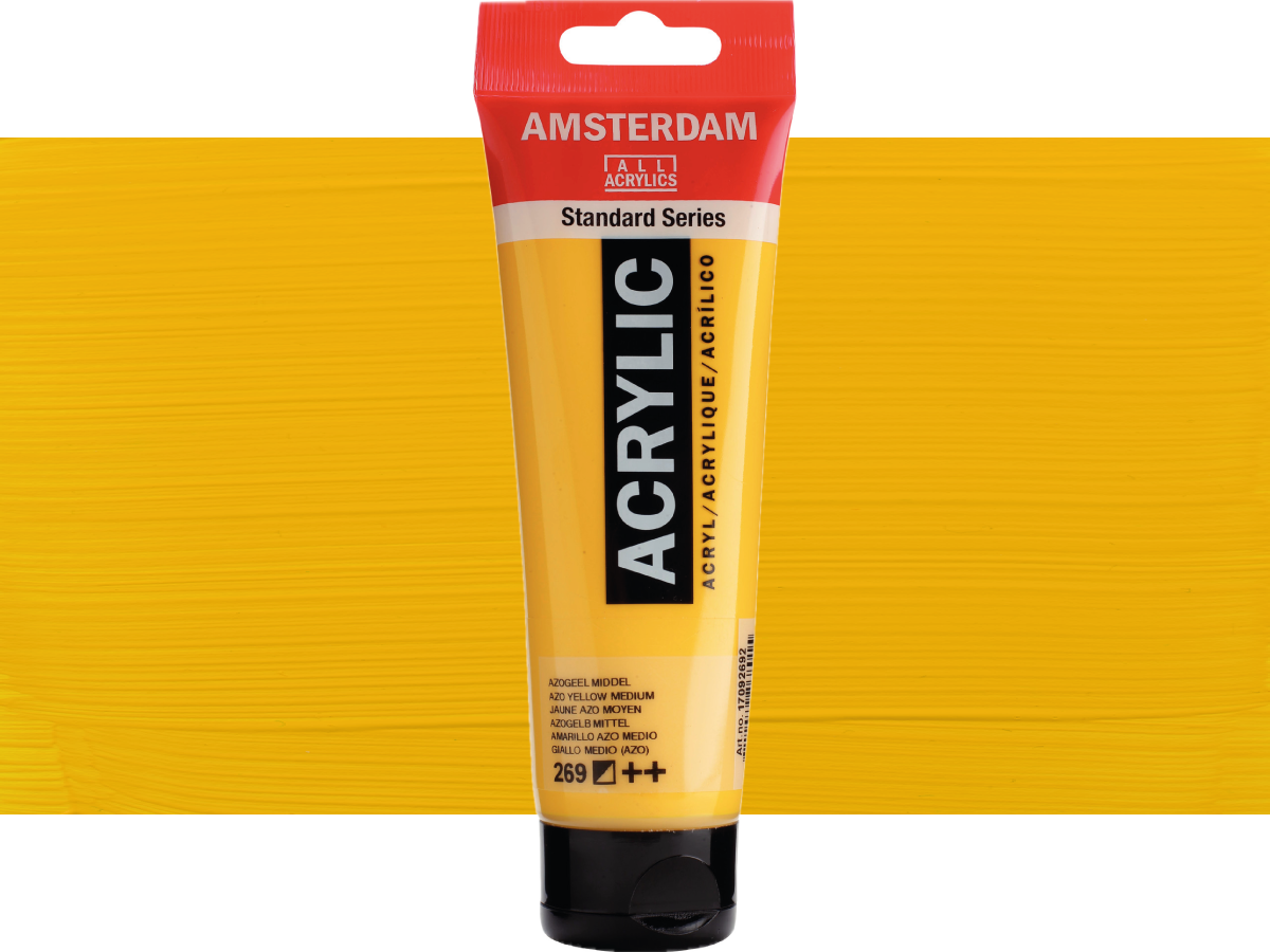 TALENS AMSTERDAM STANDARD ACRYL 120ML 269 AZOGELB MITTEL 1
