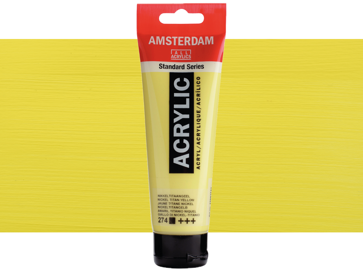 TALENS AMSTERDAM STANDARD ACRYL 120ML 272 TRANSP.GELB MITTEL 1