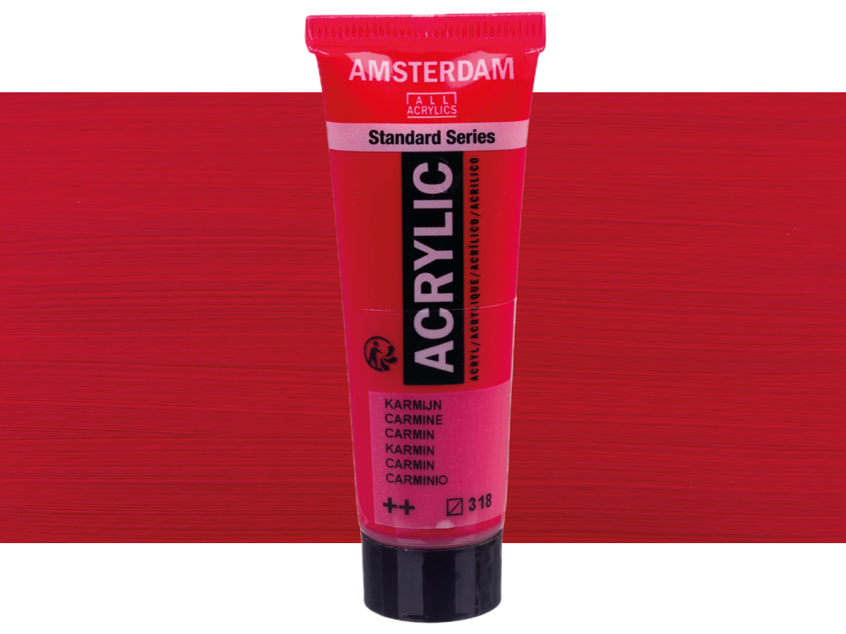 TALENS AMSTERDAM STANDARD ACRYL 120ML 318 KARMIN 1