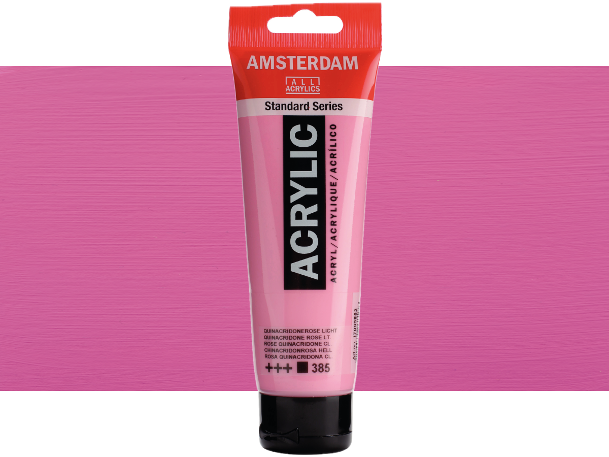 TALENS AMSTERDAM STANDARD ACRYL 120ML 385 CHINACRIDONROSA H 1