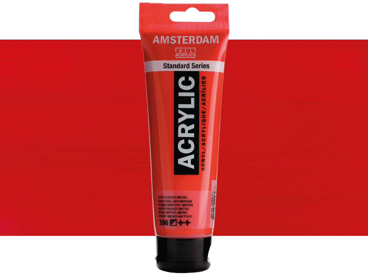 TALENS AMSTERDAM STANDARD ACRYL 120ML 396 NAPHTOLROT MITTEL 1