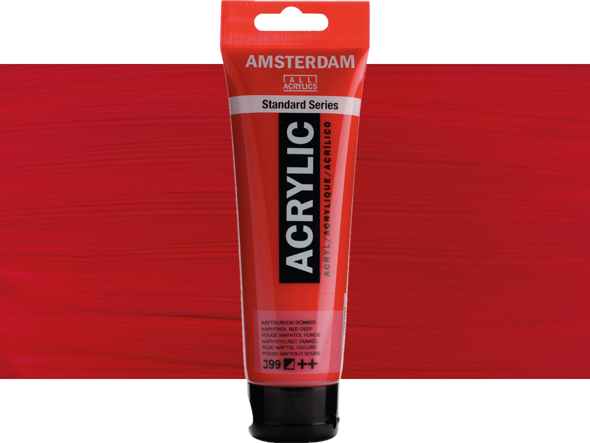 TALENS AMSTERDAM STANDARD ACRYL 120ML 399 NAPHTOLROT DUNKEL 1
