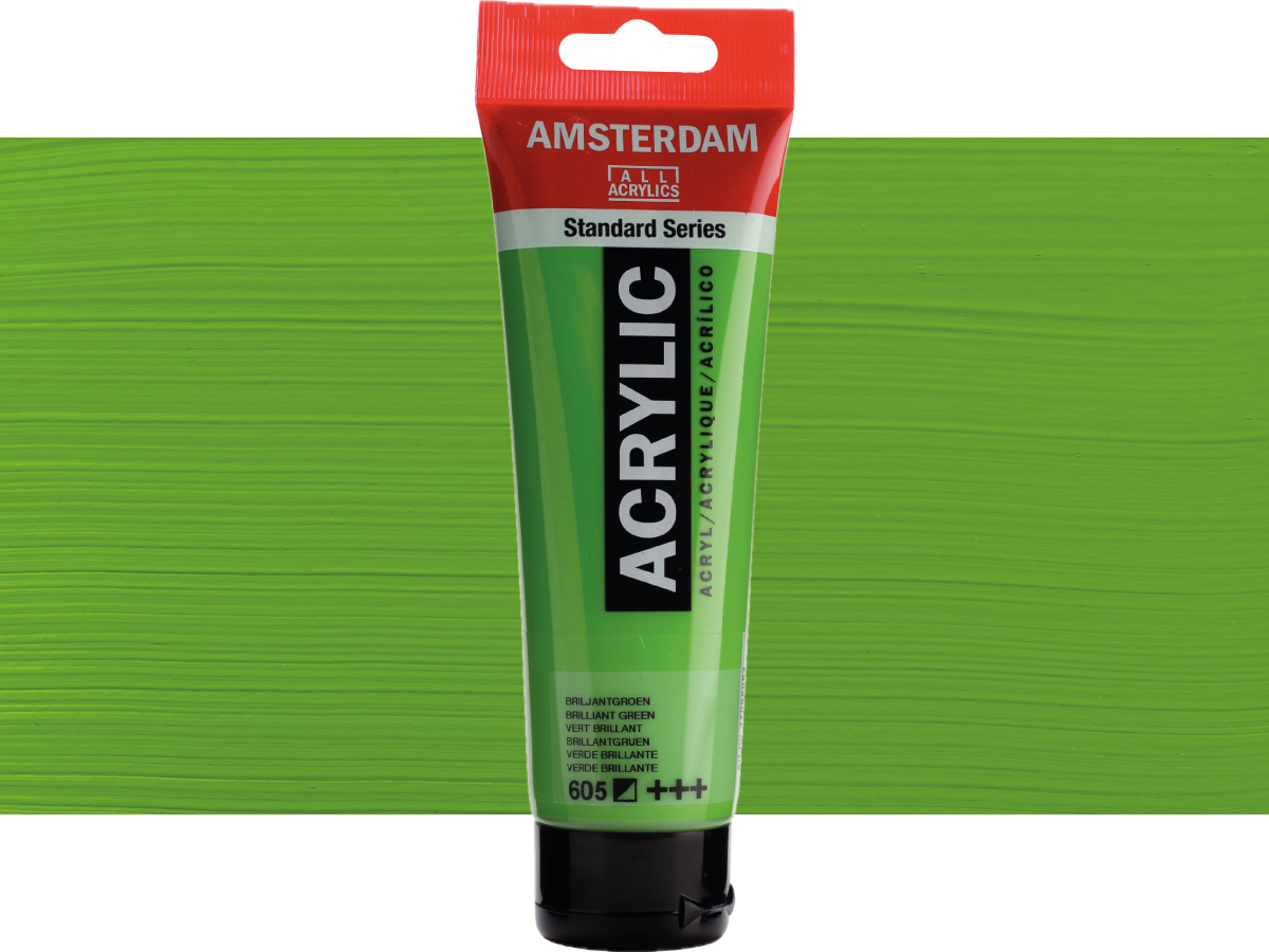 TALENS AMSTERDAM STANDARD ACRYL 120ML 605 BRILLANTGRÜN 1