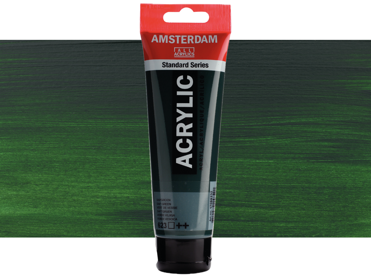 TALENS AMSTERDAM STANDARD ACRYL 120ML 623 SAFTGRÜN 1