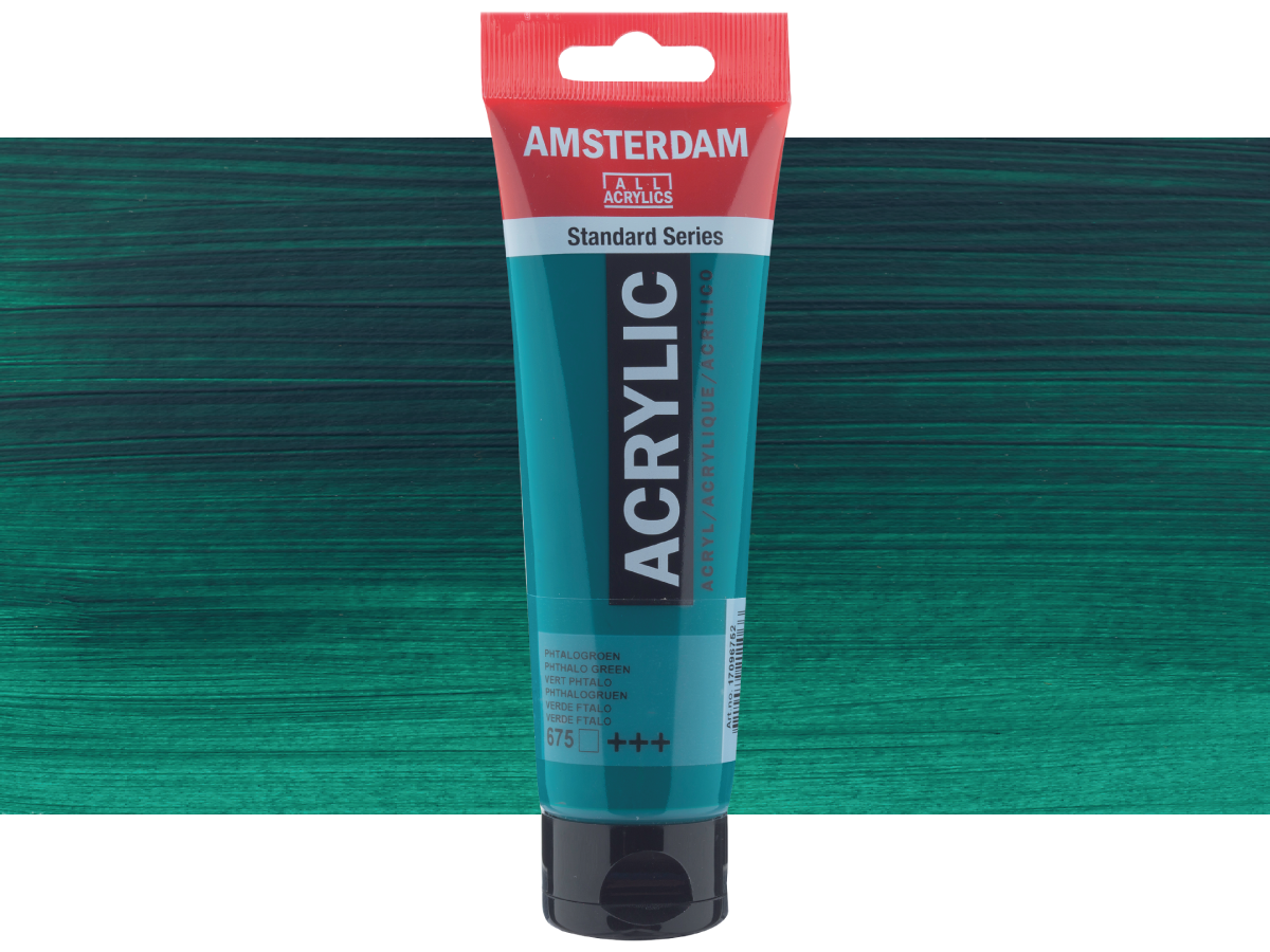 TALENS AMSTERDAM STANDARD ACRYL 120ML 675 PHTHALOGRÜN 1
