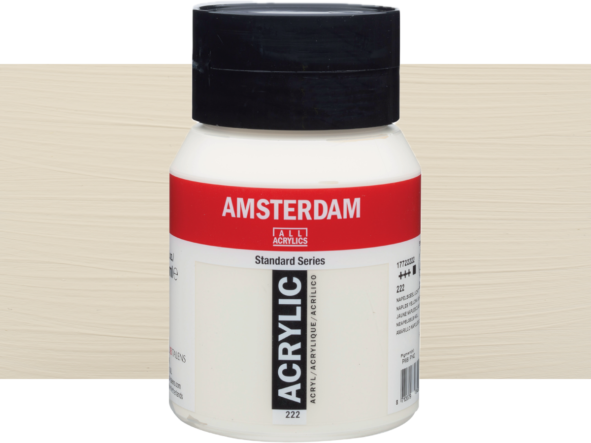 TALENS AMSTERDAM STANDARD ACRYL 500ML 222 NEAPELGELB HELL 1