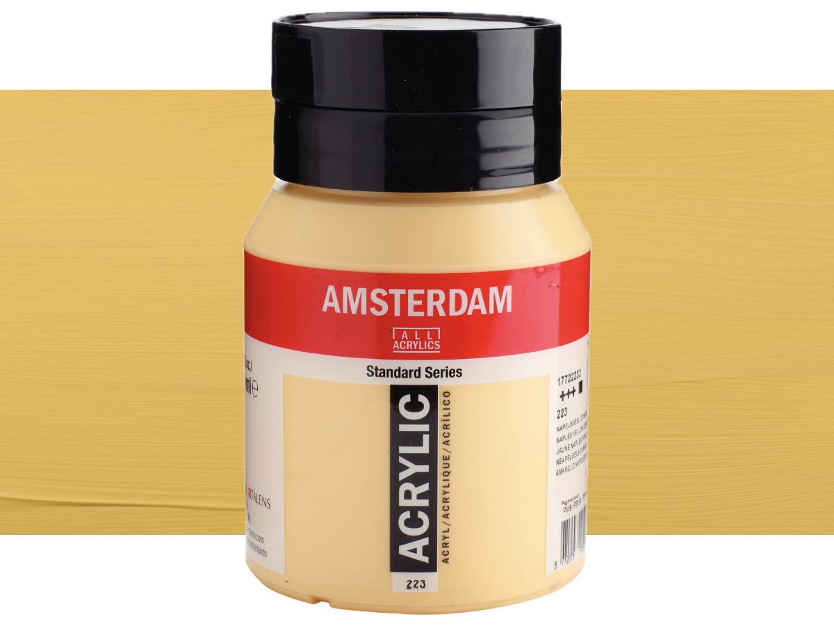 TALENS AMSTERDAM STANDARD ACRYL 500ML 223 NEAPELGELB DUNKEL 1