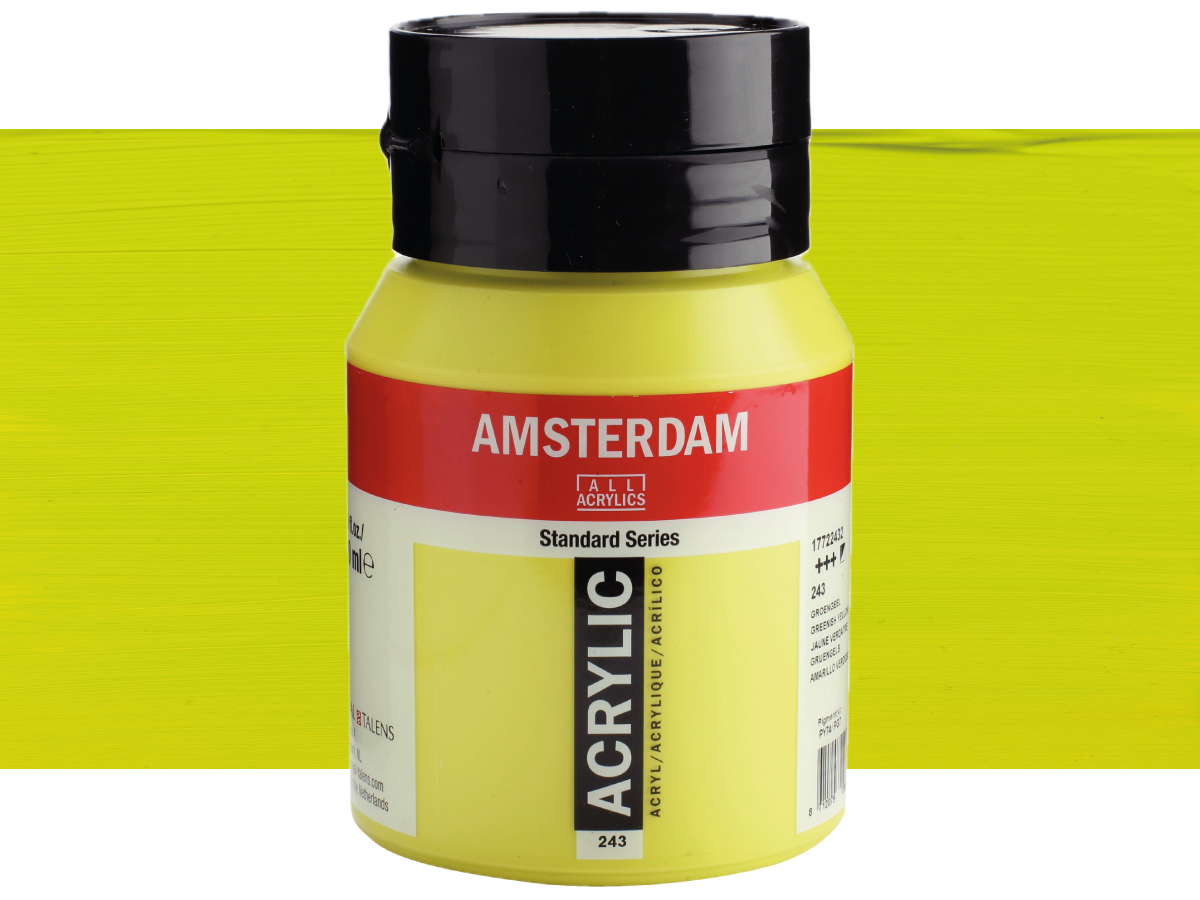 TALENS AMSTERDAM STANDARD ACRYL 500ML 243 GRÜNGELB 1