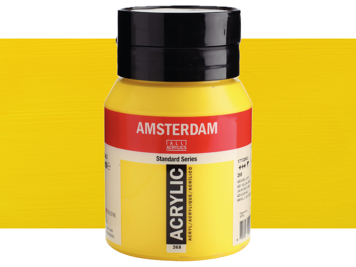 TALENS AMSTERDAM STANDARD ACRYL 500ML 268 AZOGELB HELL 1