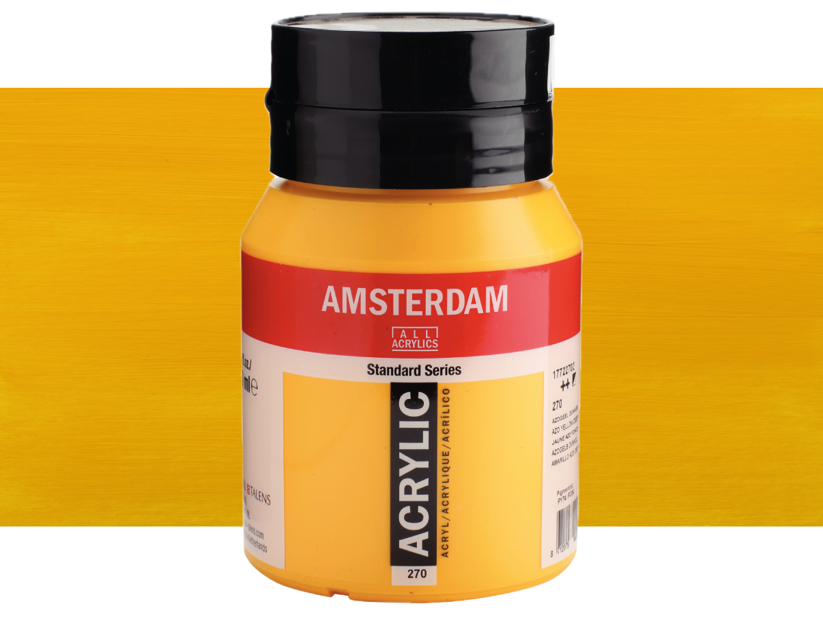 TALENS AMSTERDAM STANDARD ACRYL 500ML 270 AZOGELB DUNKEL 1