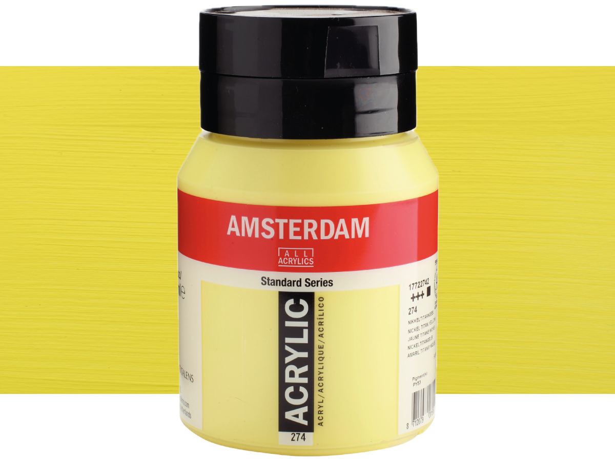 TALENS AMSTERDAM STANDARD ACRYL 500ML 274 NICKELTITANGELB 1