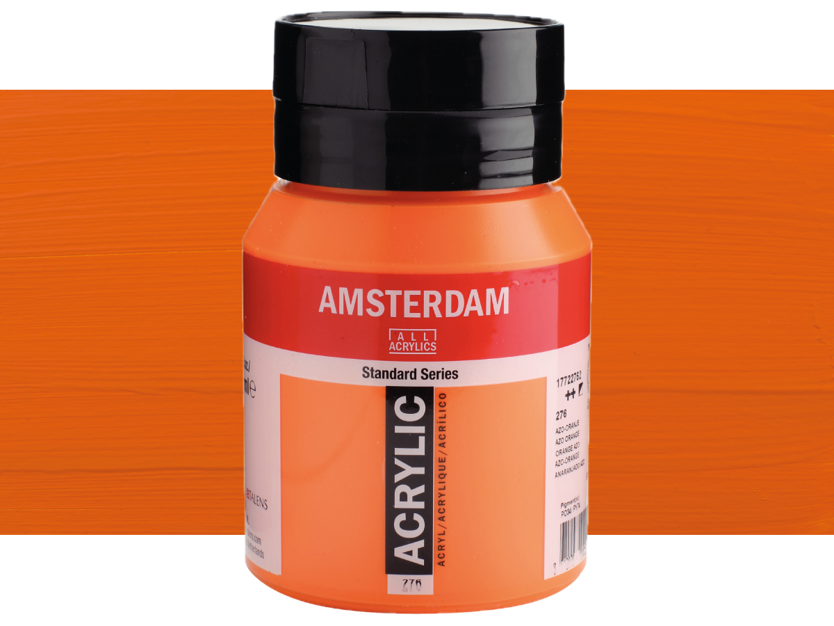 TALENS AMSTERDAM STANDARD ACRYL 500ML 276 AZOORANGE 1