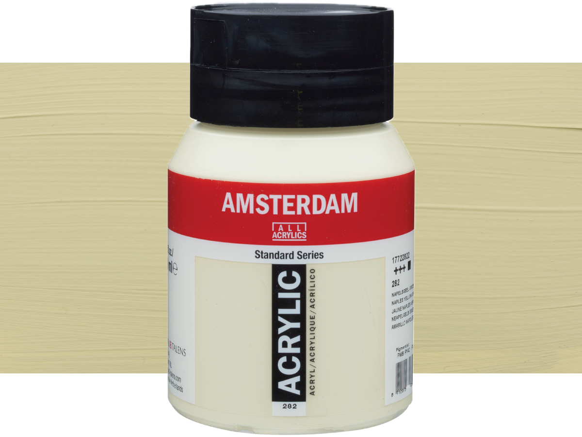 TALENS AMSTERDAM STANDARD ACRYL 500ML 282 NAPOLI GELB GRüN 1