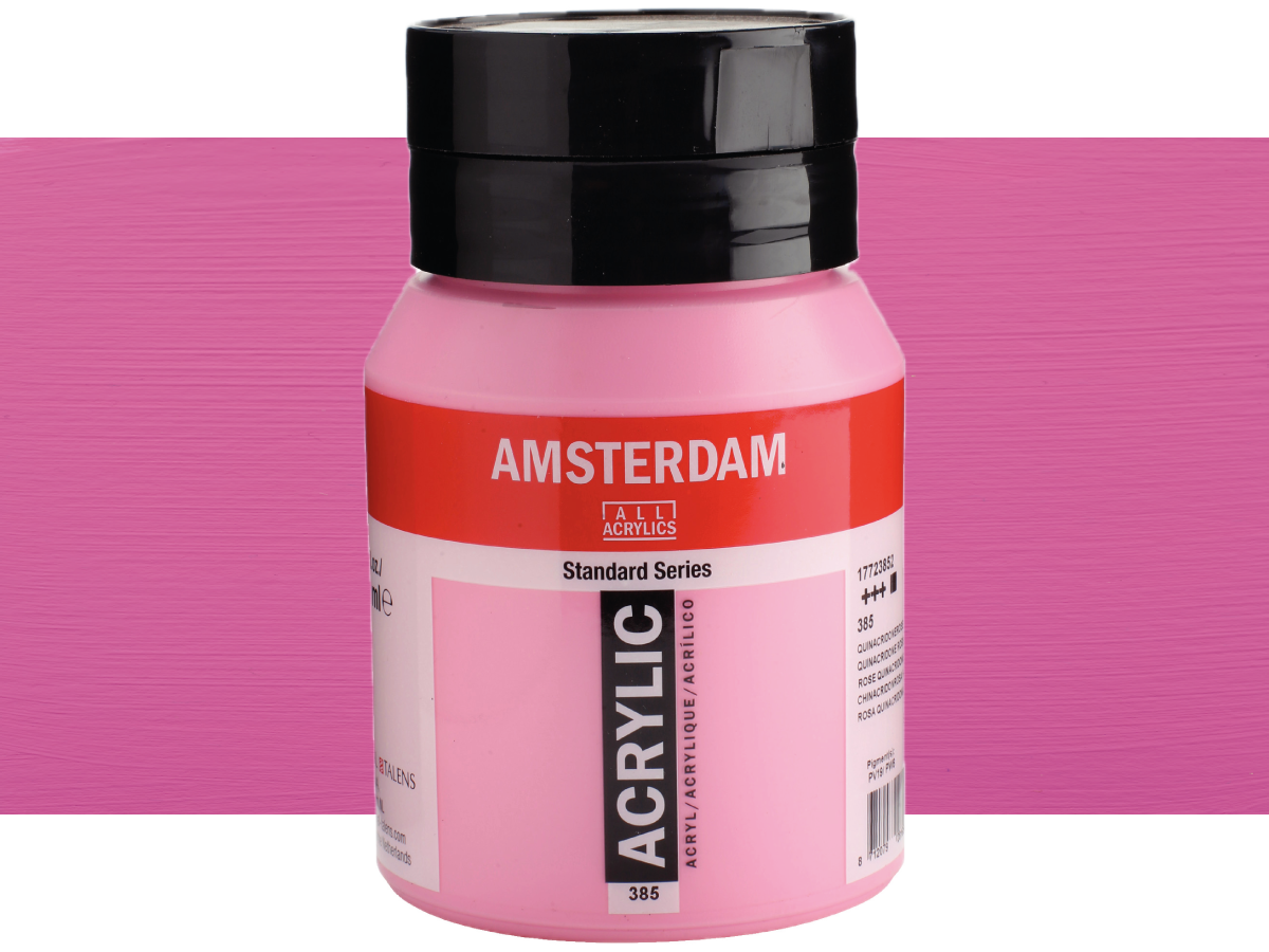 TALENS AMSTERDAM STANDARD ACRYL 500ML 385 CHINACRIDONROSAHEL 1