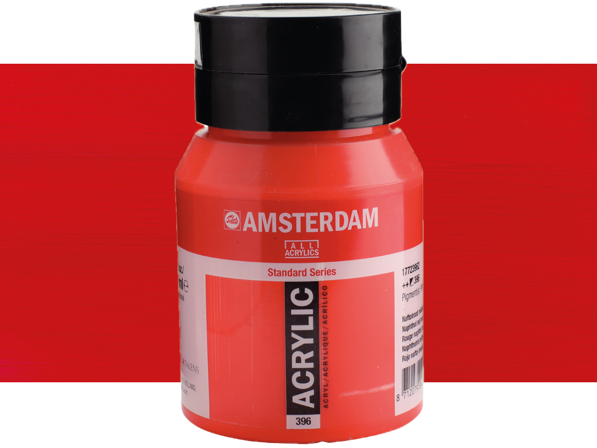 TALENS AMSTERDAM STANDARD ACRYL 500ML 396 NAPHTHOLROT MITTEL 1