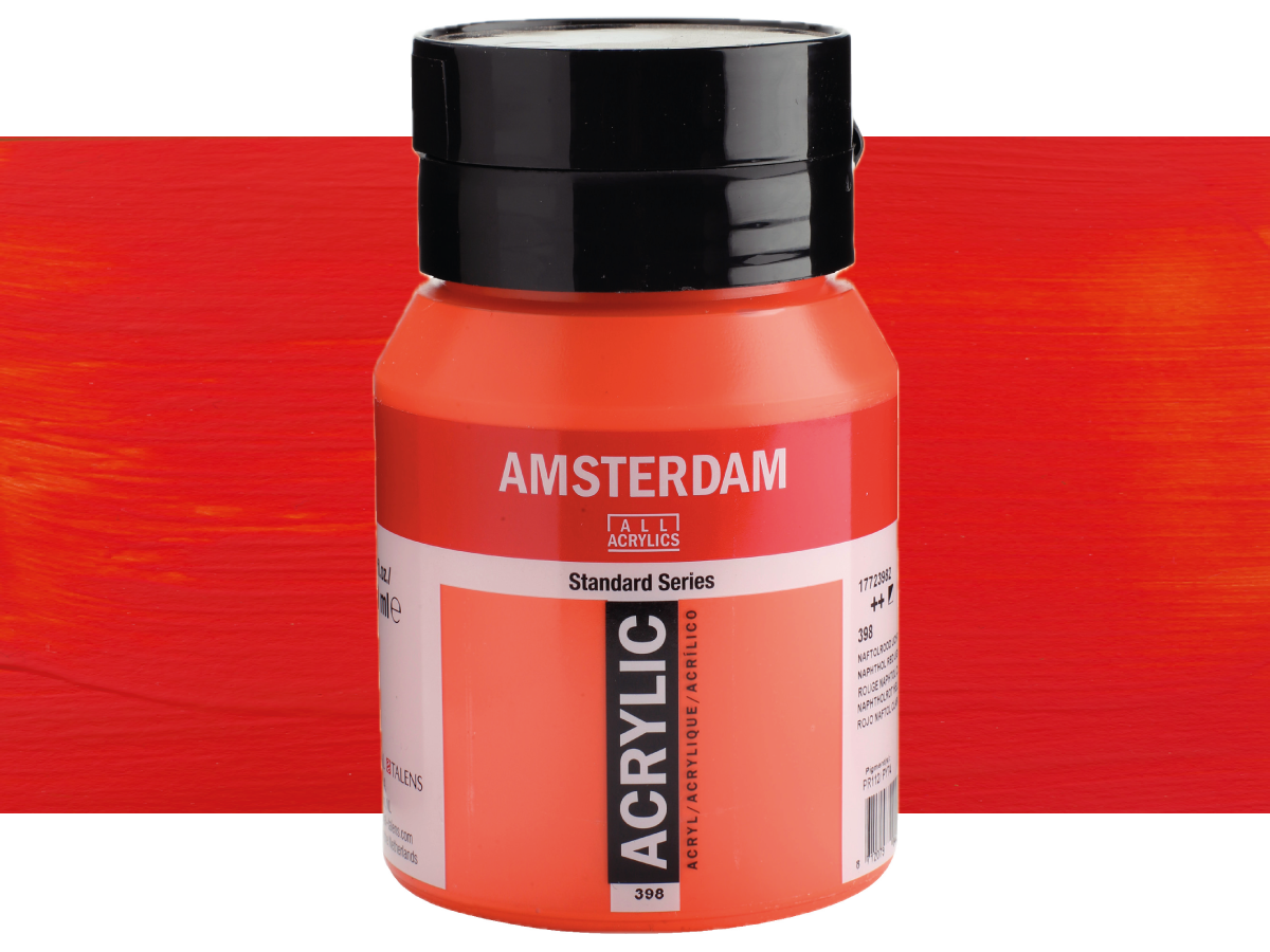TALENS AMSTERDAM STANDARD ACRYL 500ML 398 NAPHTHOLROT HELL 1