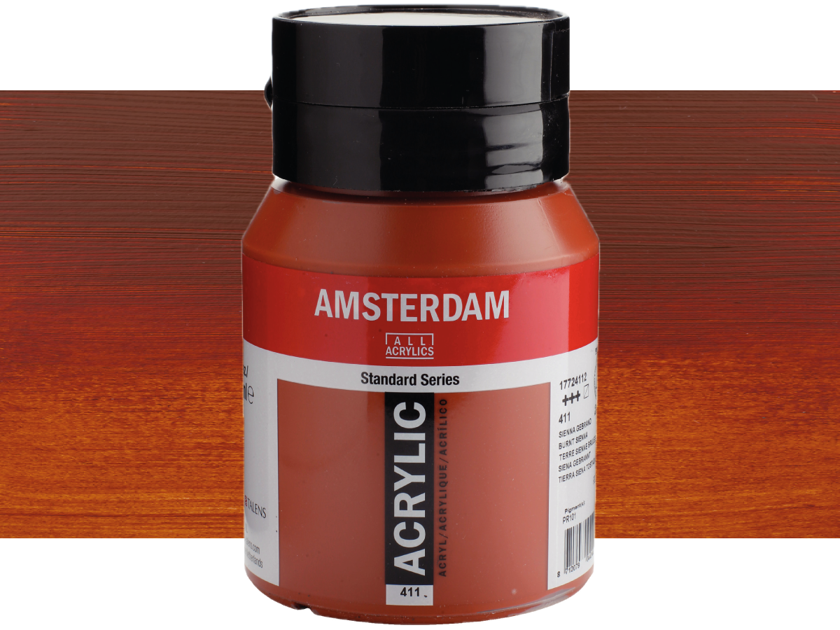 TALENS AMSTERDAM STANDARD ACRYL 500ML 411 SIENA GEBRANNT 1