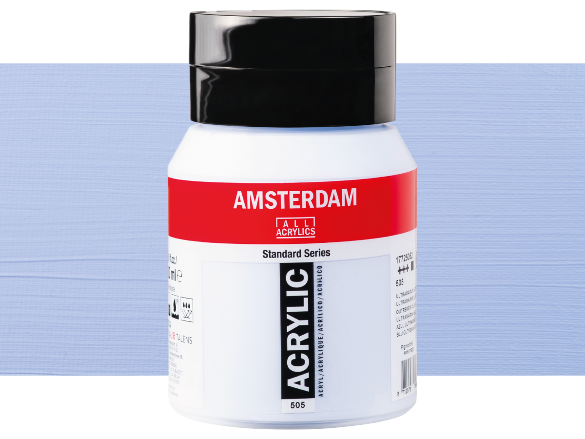 TALENS AMSTERDAM ACRYLFARBE 500 ML 505 ULTRAMARIN HELL 1