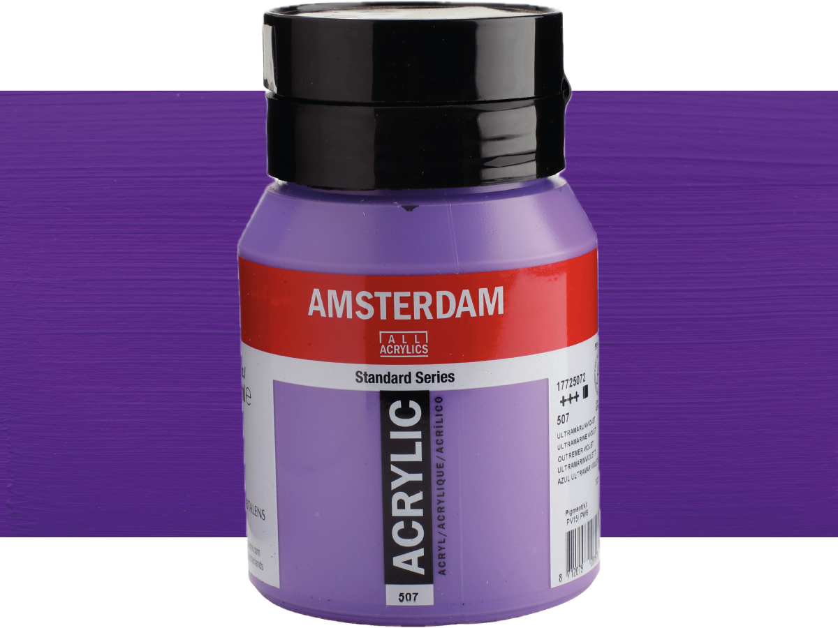 TALENS AMSTERDAM STANDARD ACRYL 500ML 507 ULTRAMARINVIOLETT 1