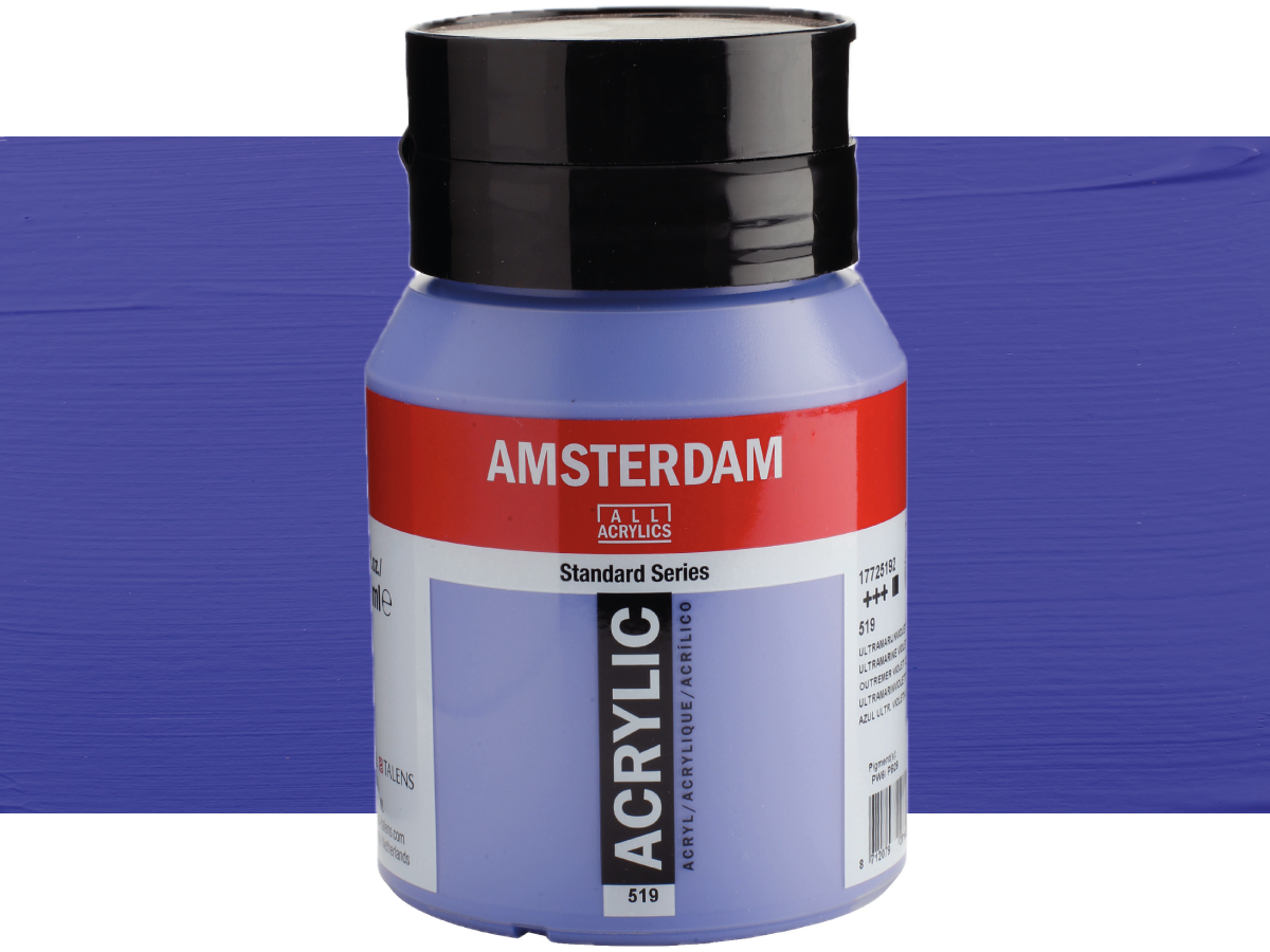 TALENS AMSTERDAM STANDARD ACRYL 500ML 519 ULTRAMARINVIOLHELL 1