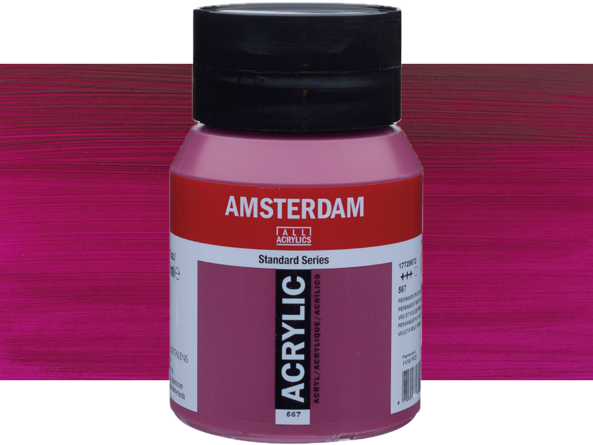 TALENS AMSTERDAM STANDARD ACRYL 500ML 567 PERMAN.ROTVIOLETT 1
