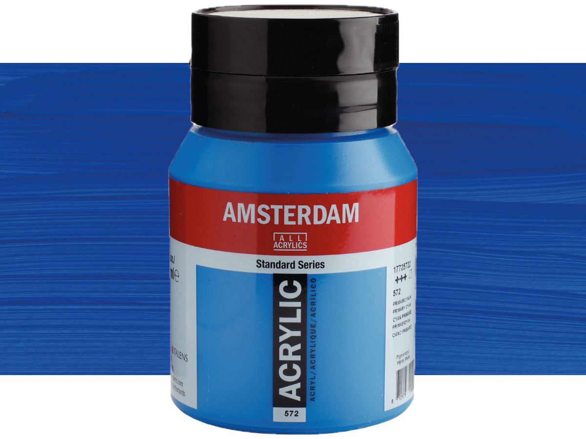 TALENS AMSTERDAM STANDARD ACRYL 500ML 572 PRIMÄRZYAN 1