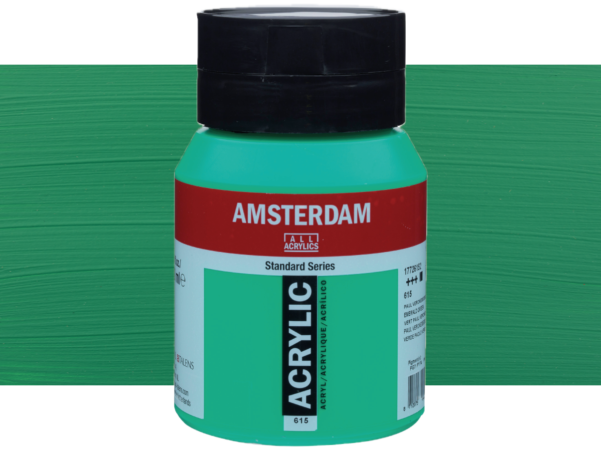 TALENS AMSTERDAM STANDARD ACRYL 500ML 615 SMARAGD GRüN 1