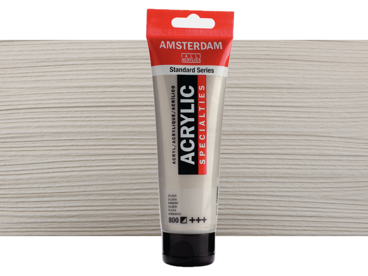 TALENS AMSTERDAM STANDARD ACRYL 120ML 800 SILBER 1