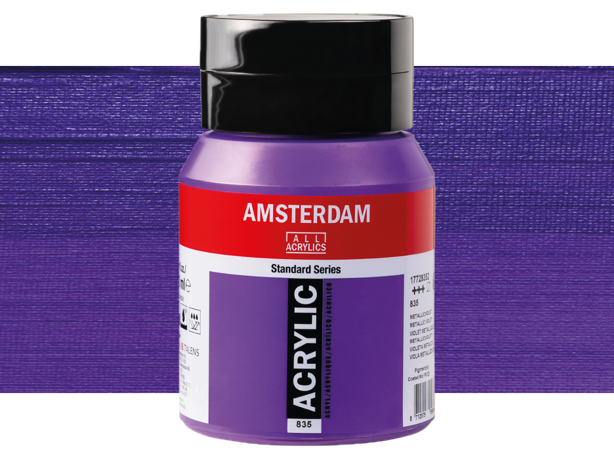 TALENS AMSTERDAM ACRYLFARBE 500 ML 835 METALLIC VIOLETT 1