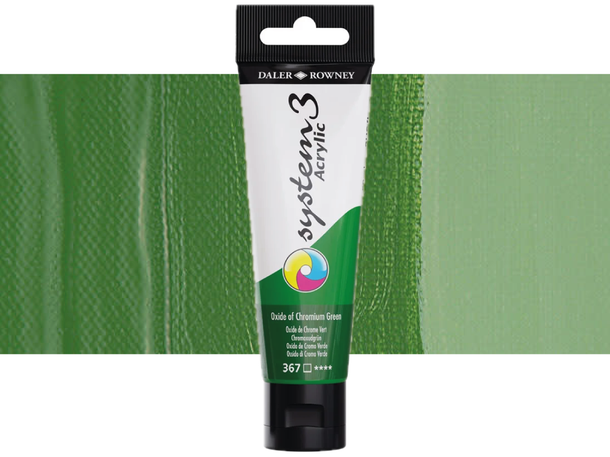 DALER ROWNEY SYSTEM 3 ACRYL 150ML 367 OXIDE OF CHROMIUM GREEN 1
