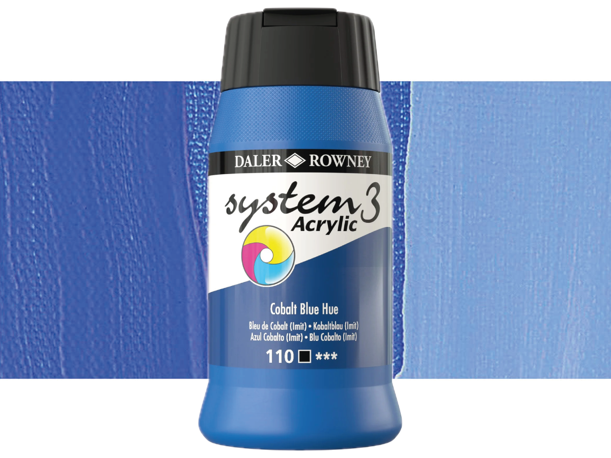 DALER ROWNEY SYSTEM 3 ACRYL 500ML 110 COBALT BLUE HUE 1