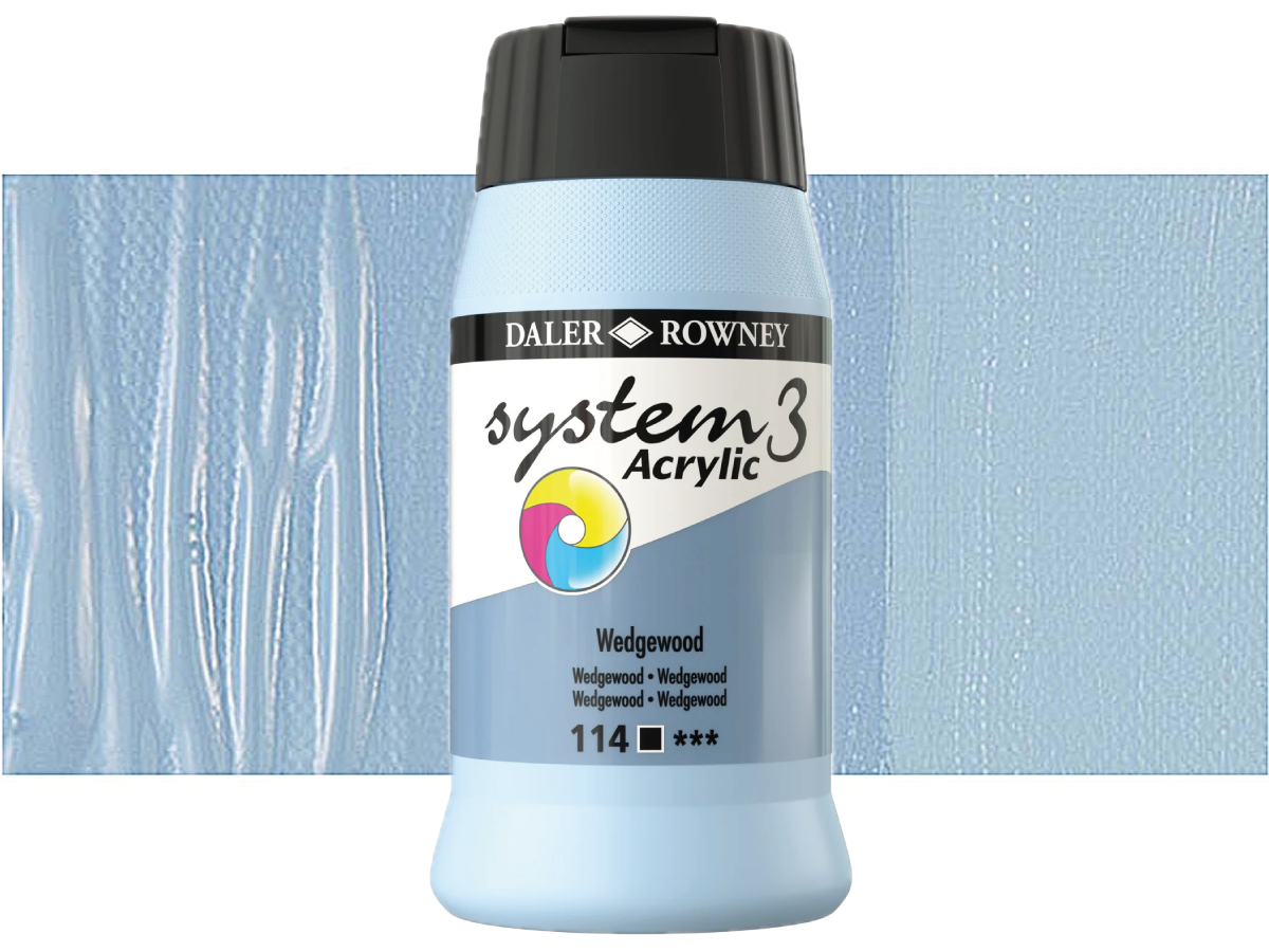 DALER ROWNEY SYSTEM 3 ACRYL 500ML 114 WEDGWOOD 1