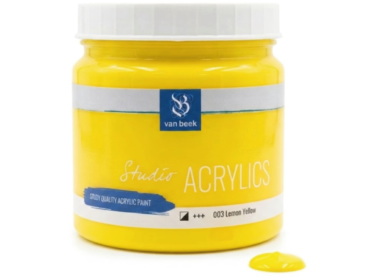 VAN BEEK ACRYL 1000ML 003 S1 ZITRONENGELB 1