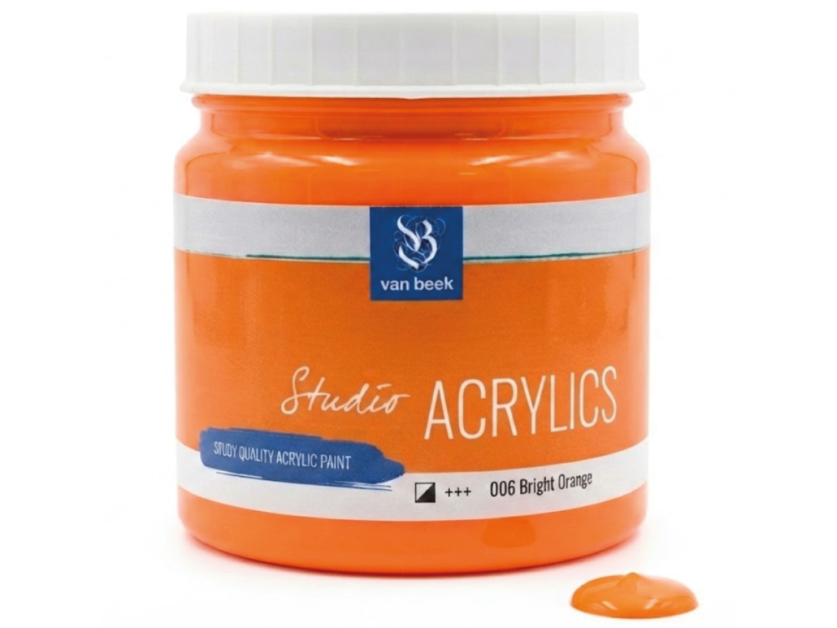 VAN BEEK ACRYL 1000ML 006 S1 BRILLIANTORANGE 1