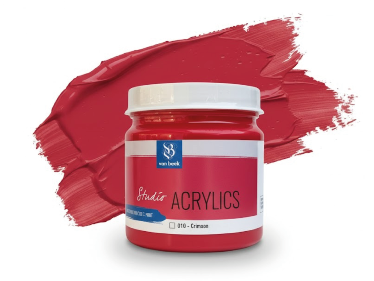 VAN BEEK ACRYL 010 S1 500ML KARMINROT 1