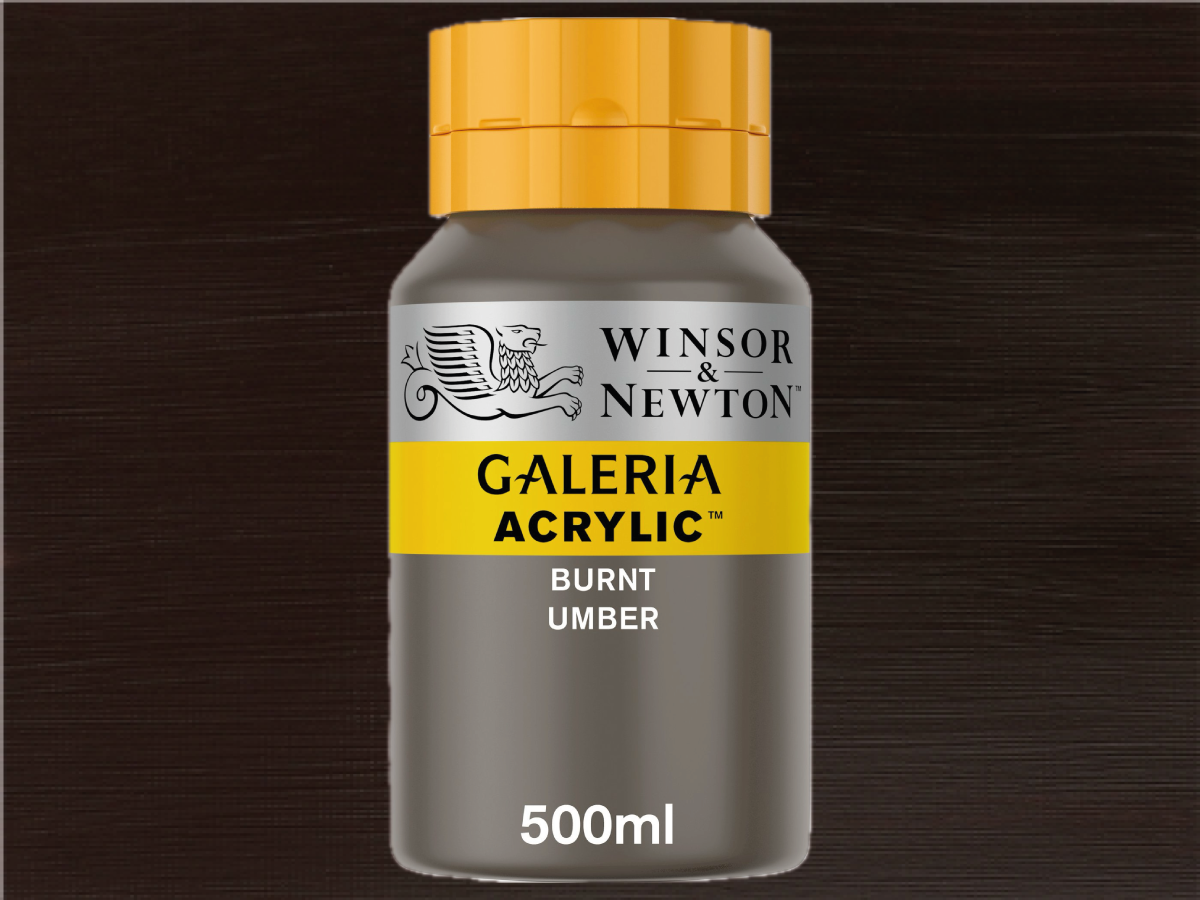 WINSOR & NEWTON GALERIA 500ML 076 UMBRA GEBRANNT 1