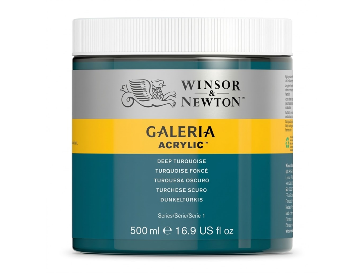 WINSOR & NEWTON GALERIA 500ML 232 DUNKEL TÜRKIS 1