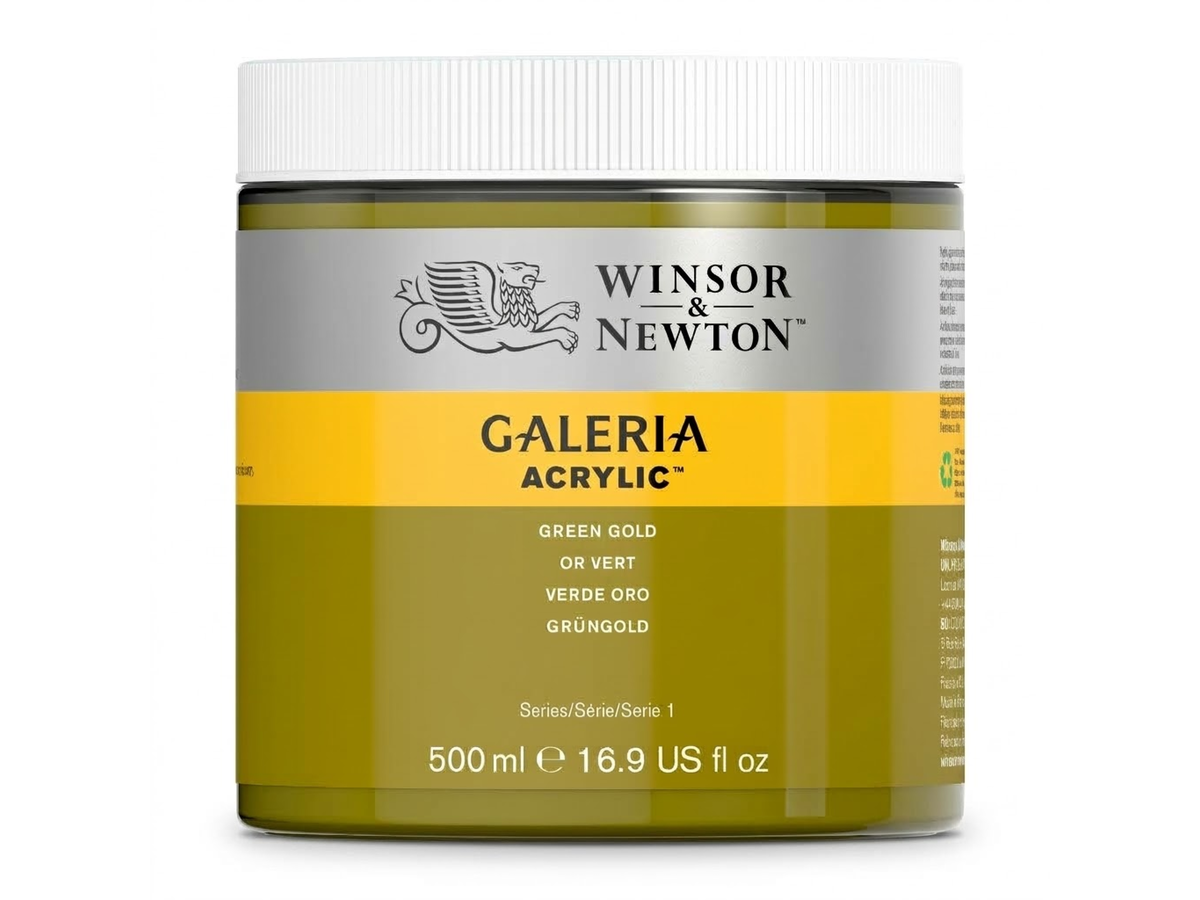 WINSOR & NEWTON GALERIA 500ML 294 GRÜNGOLD 1