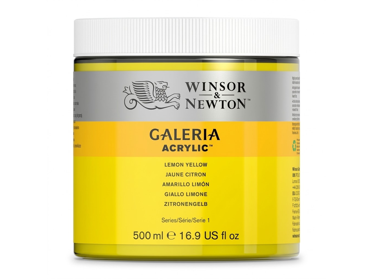 WINSOR & NEWTON GALERIA 500ML 346 ZITRONENGELB 1