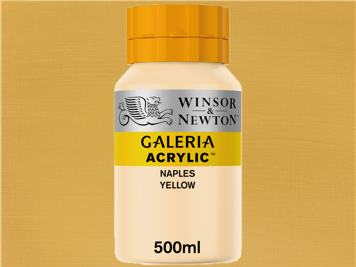 WINSOR & NEWTON GALERIA 500ML 422 NEAPELGELB 1