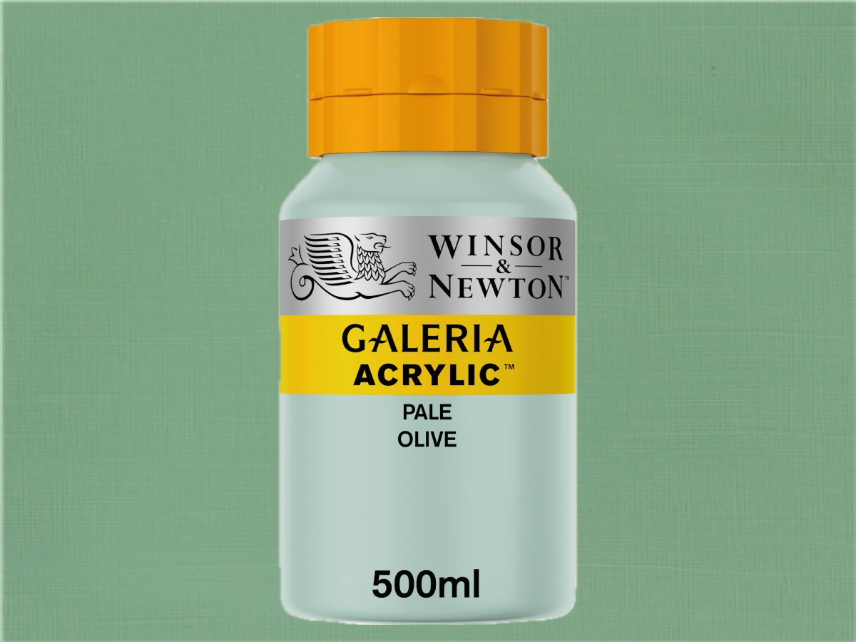 WINSOR & NEWTON GALERIA 500ML 435 OLIVGRÜN HELL 1