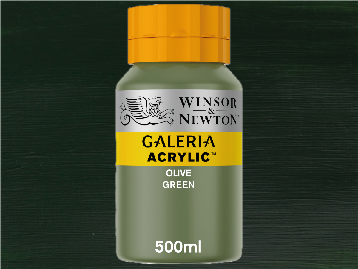 WINSOR & NEWTON GALERIA 500ML 447 OLIVGRÜN 1