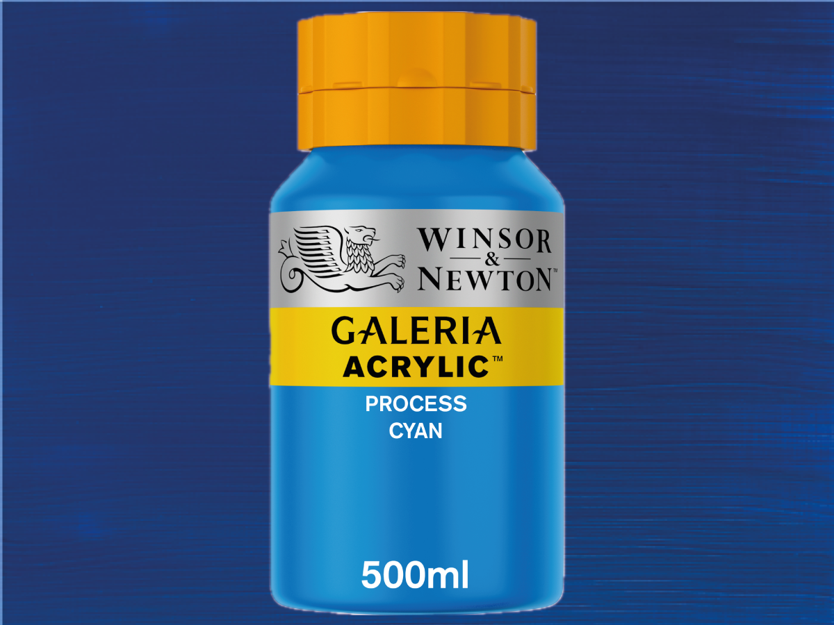 WINSOR & NEWTON GALERIA 500ML 535 PROZESS CYAN 1