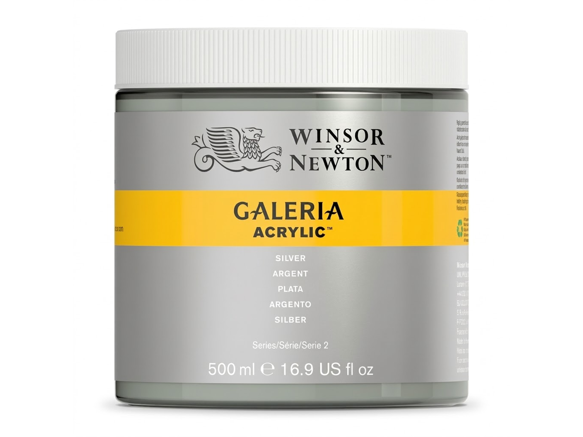 WINSOR & NEWTON GALERIA 500ML 617 SILBER 1