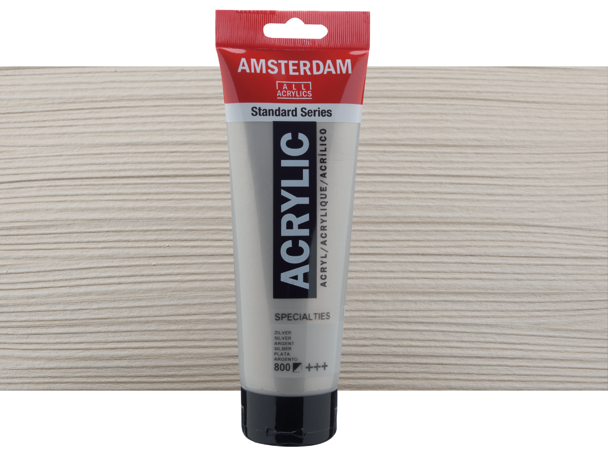 TALENS AMSTERDAM ACRYL  250ML SPECIALTIES  SILBER 1