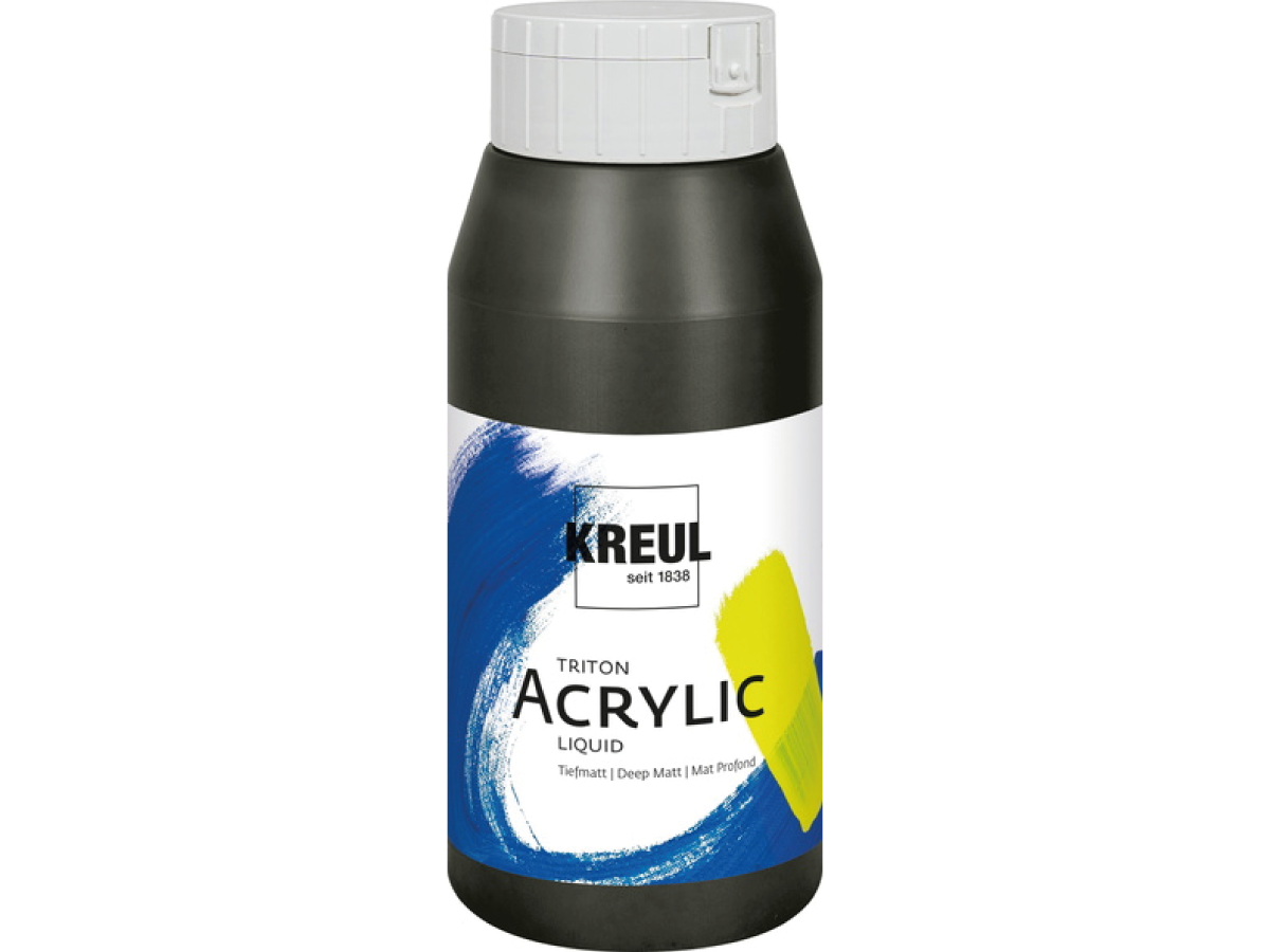 KREUL TRITON ACRYLIC LIQUID 750ML 009 SCHWARZ 1